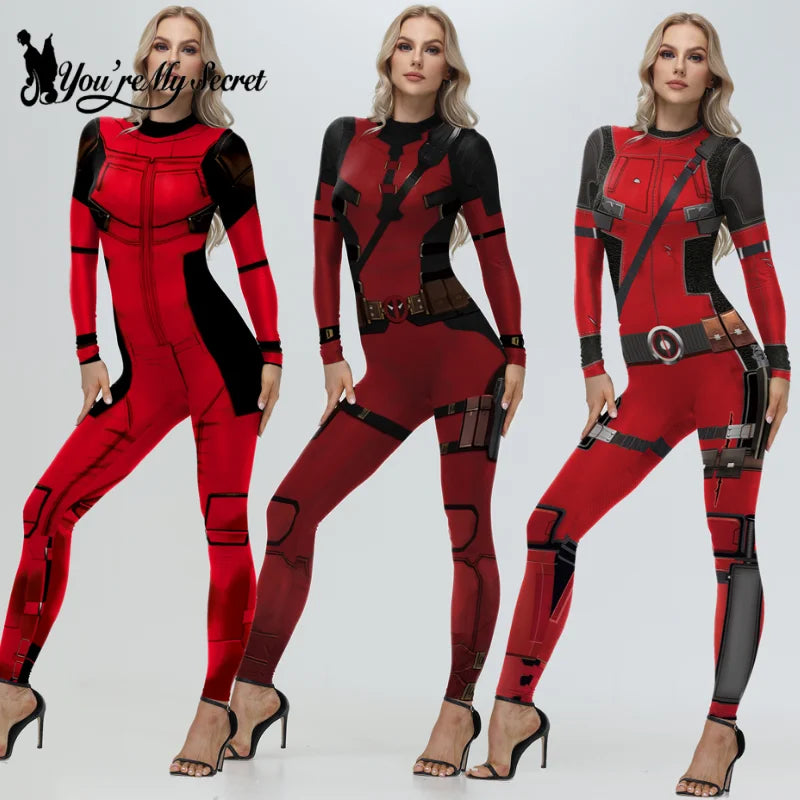 the SEXY SUPERHERO - Cosplay Superhero Wolverine Deadpool Costume