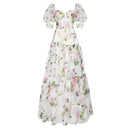 the BRIDGERTON - Spring/Summer Women's Off Shoulder Floral Long Dress, Fashion Long Dress European and American Women's Wear