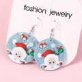 the HAPPY HOLIDAYS COLLECTION - Merry Christmas Earrings Fashion Christmas Tree Deer Santa Drop Earrings New Year Jewelry Gifts