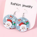 the HAPPY HOLIDAYS COLLECTION - Merry Christmas Earrings Fashion Christmas Tree Deer Santa Drop Earrings New Year Jewelry Gifts
