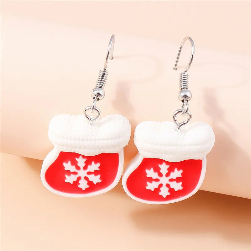 the HAPPY HOLIDAYS COLLECTION - Merry Christmas Earrings Fashion Christmas Tree Deer Santa Drop Earrings New Year Jewelry Gifts