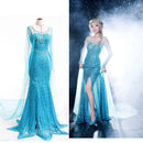 the FROZEN ELSA - Disney Frozen 2 Princess Dress Halloween Birthday Party Ball Cosplay Elsa Queen Sequined Dress