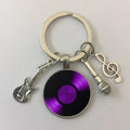 the GRAMMY KEYCHAIN - Creative Gramophone Music Keychain Ring Creative Charm Music Retro Vinyl Keychain Vinyl Record Picture Musician Accessories Gift