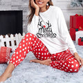 the CHRISTMAS PJS - New Home Pajamas Women's Christmas Printed Long-Sleeved Set