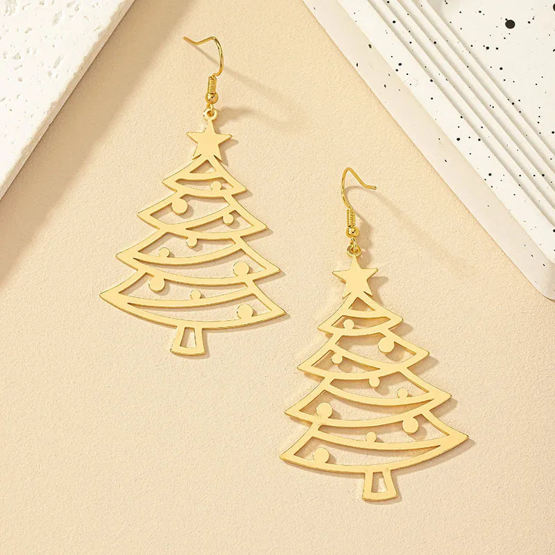 the MERRY & BRIGHT COLLECTION - Merry Christmas Fashion Snowflake Boots Long Tassel Dangle Earrings Shiny Zircon Snowman Xmas Tree Earring Jewelry