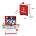 the NEVER ENDING STORY - Mini 3D Folding Book Keychain Popup Dinosaur Astronaut World Keyring for Kid Children Toy Dinosaur Christmas Gift