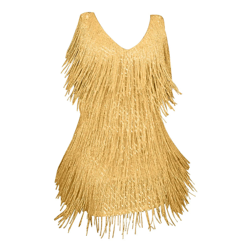 the TINA - Sexy Tassel Sequins Feather Mini Dress Spaghetti Strap Dresses Elegant Evening Party Club Dress