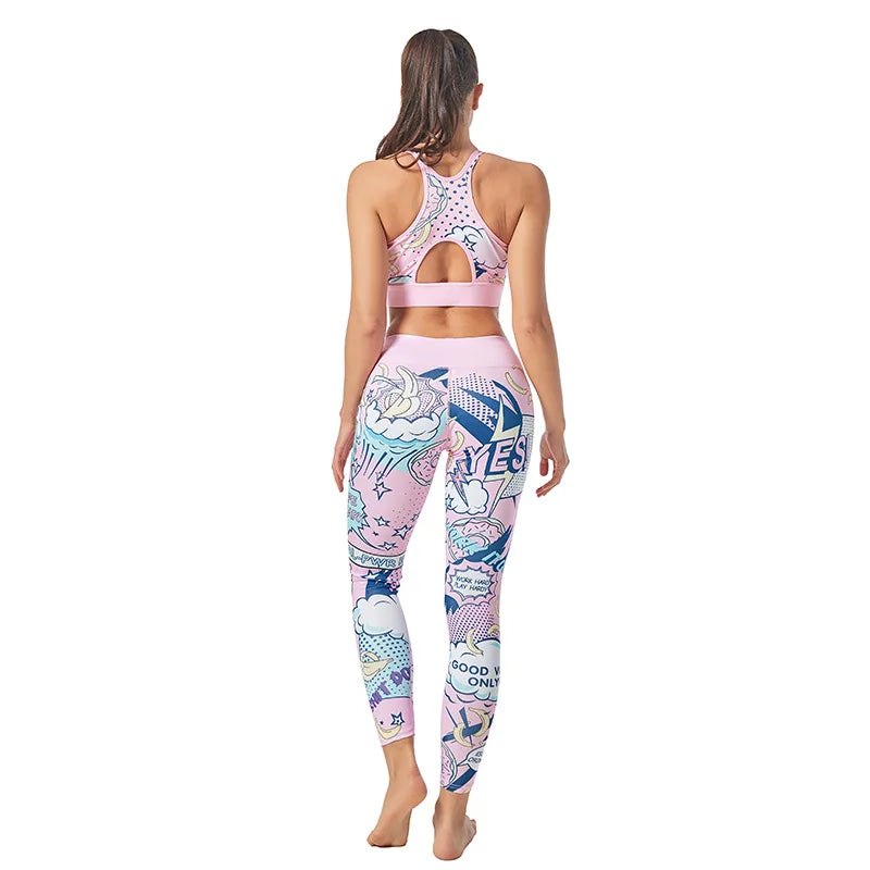 the COMIC LEGGINGS - Leggings Sport Fitness Seamless Print Yoga Pants Leggings for Fitness Running Sports Pants Fitness Slim Gym Leggings