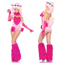 the PARTY ANIMAL - Deluxe Plush Monster Animal Costume for Adult Leopard Fox Cat Girl Cosplay Costume Halloween Costumes Fancy Party Dress
