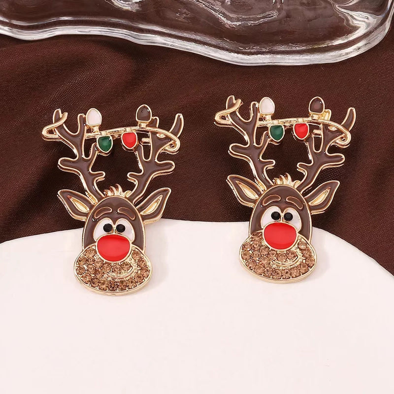 the MERRIMENT COLLECTION - Sweet Christmas Gingerbread Man Earrings New Year Gifts