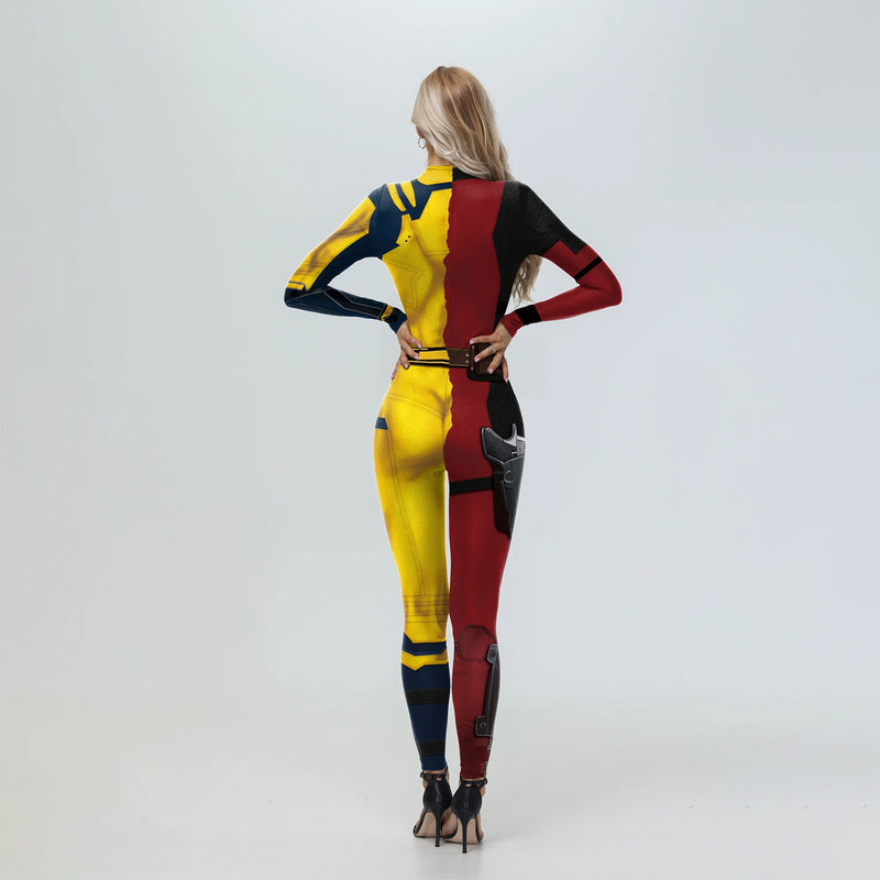 the SEXY SUPERHERO - Cosplay Superhero Wolverine Deadpool Costume