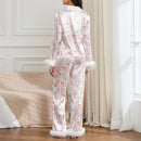 the DIVINE DIVA PAJAMA - Christmas Women's 2 Piece Pajama Sets Long Sleeve Santa/Christmas Tree/Boots Print Shirts Tops Pants Sleepwear Nightwear Pajamas