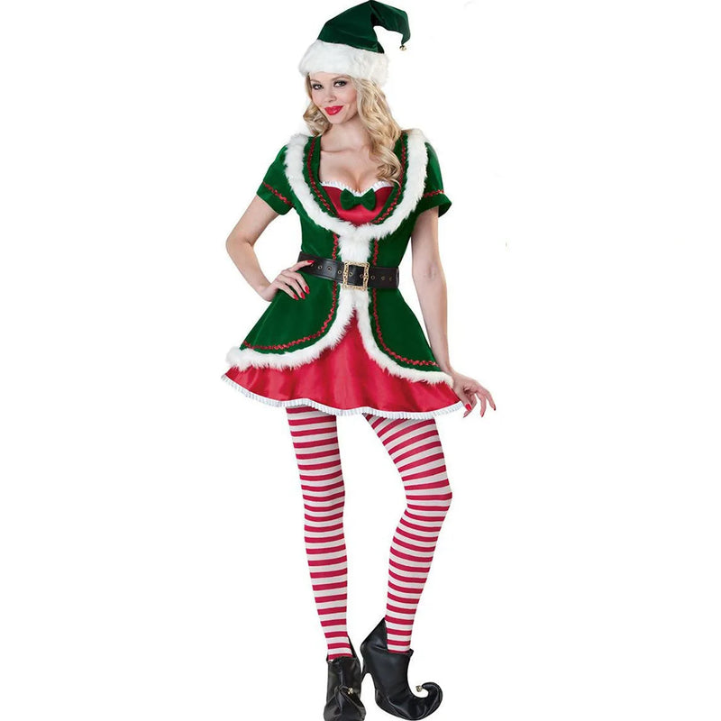 the ELF COLLECTION - Deluxe Adult Christmas Santa Claus Costume