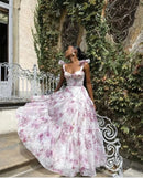 the DAMSEL - Spring/Summer New European and American Off Shoulder Women's Fashion Organza Fairy Long Dress Elegant Evening Dress