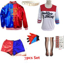 the BADASS HARLEY QUINN - Harley Cosplay Suicide Squad Costume Halloween Adult Jacket Pants Party Clothes