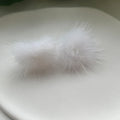 the FURBALL COLLECTION - Genuine Mink Fur Ball Fur Pom Pom Stud Earrings SoftJewelry Cute Christmas Gift