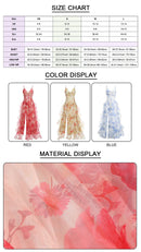 the FLOWER GIRL - Colorful Floral Printing Beach Long Dresses, Summer Chic Spaghetti Straps Backless Princess Fairy Maxi Dress