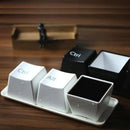 the KEYBOARD - 3PC Set Creative Keyboard Teacup Coffee Cups Ctrl Del Alt Keys Mugs