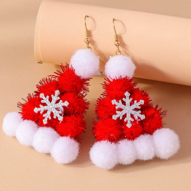 the HAPPY HOLIDAYS COLLECTION - Merry Christmas Earrings Fashion Christmas Tree Deer Santa Drop Earrings New Year Jewelry Gifts