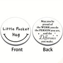 the LITTLE POCKET HUG TOKEN - 1PC Coworkers Inspirational Pocket Hug for Colleague, Leaving Farewell Gift for Friends, Christmas Gifts for Men Women