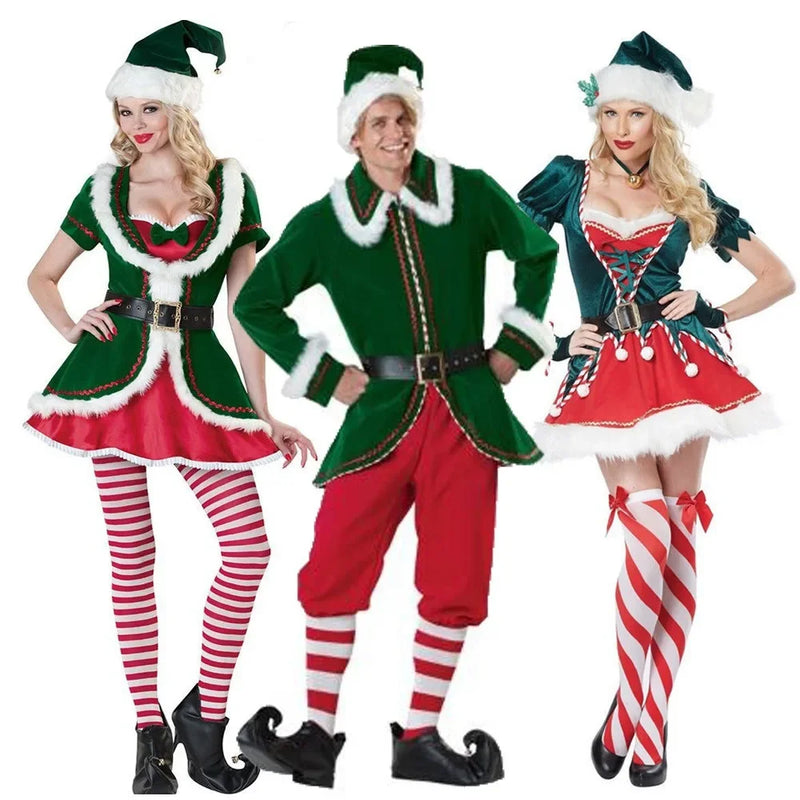 the ELF COLLECTION - Deluxe Adult Christmas Santa Claus Costume