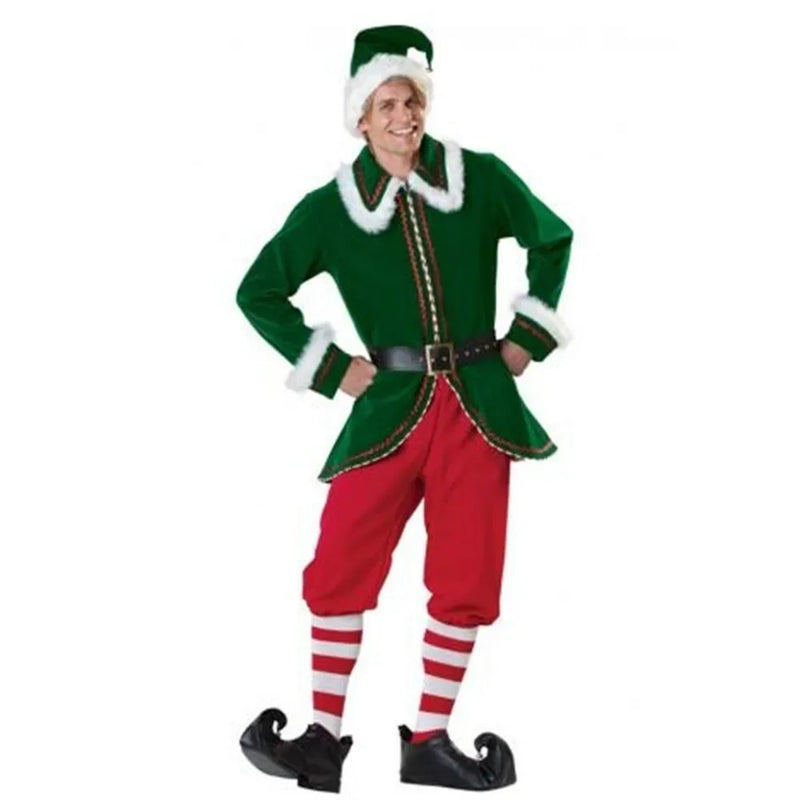 the ELF COLLECTION - Deluxe Adult Christmas Santa Claus Costume