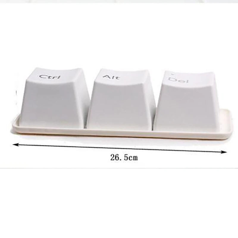 3Pcs Set Creative Keyboard Tea Cup Office Coffee Cups Black Color Ctrl Del Alt Keys Mugs Promotion Gifts Trade Shows Wedding