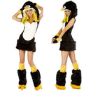 the PARTY ANIMAL - Deluxe Plush Monster Animal Costume for Adult Leopard Fox Cat Girl Cosplay Costume Halloween Costumes Fancy Party Dress