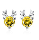 the RHINESTONE COLLECTION - Christmas Stud Earrings Trend New in Year Jewelry Gift Christmas Santa Claus Hat Reindeer Piercing Earrings