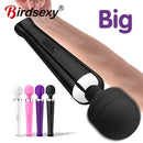 the MAGIC WAND - Powerful Magic Wand Vibrator for Women Big AV Body Massager G Spot Clitoris Stimulator USB Charging Adult Sex Toys for Woman