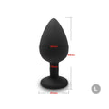 the DIAMOND - S/M/L Anal Plug Butt Vibrator Women/Men Soft Silicone Round Shaped Erotic Bullet Anal plug Bullet Gay Sex Toys for Adults