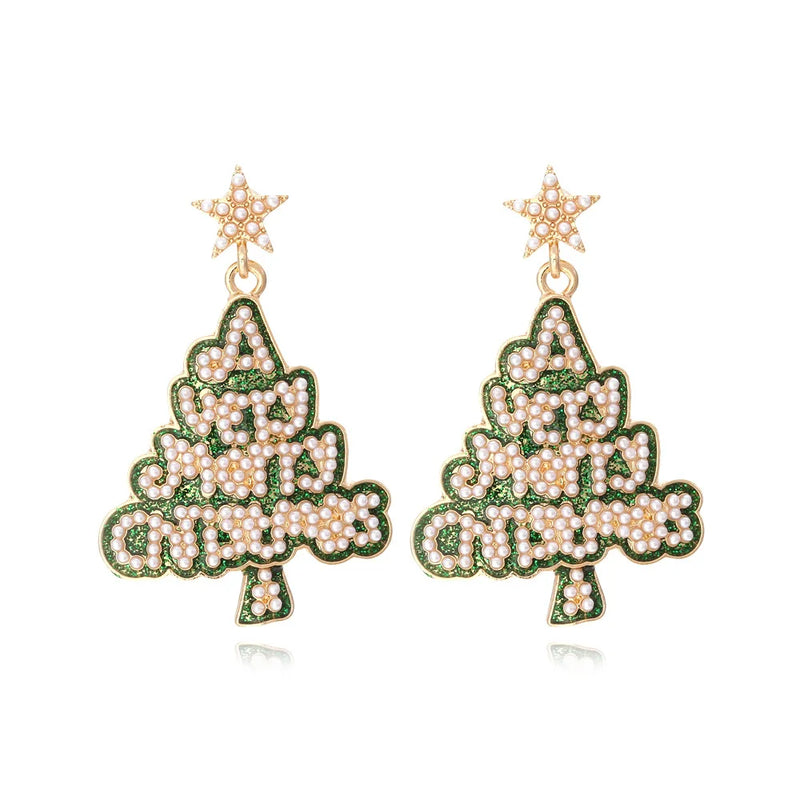 the MERRIMENT COLLECTION - Sweet Christmas Gingerbread Man Earrings New Year Gifts