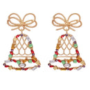 the MERRIMENT COLLECTION - Sweet Christmas Gingerbread Man Earrings New Year Gifts