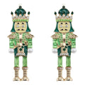 the NUTCRACKER - Christmas Nutcracker Earrings Shiny Rhinestone Nutcracker Soldier Earrings Perfect Festival Party Gifts