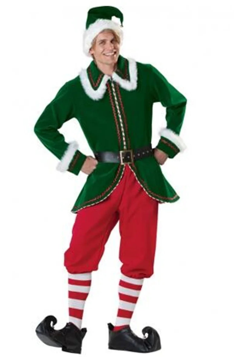 the ELF COLLECTION - Deluxe Adult Christmas Santa Claus Costume