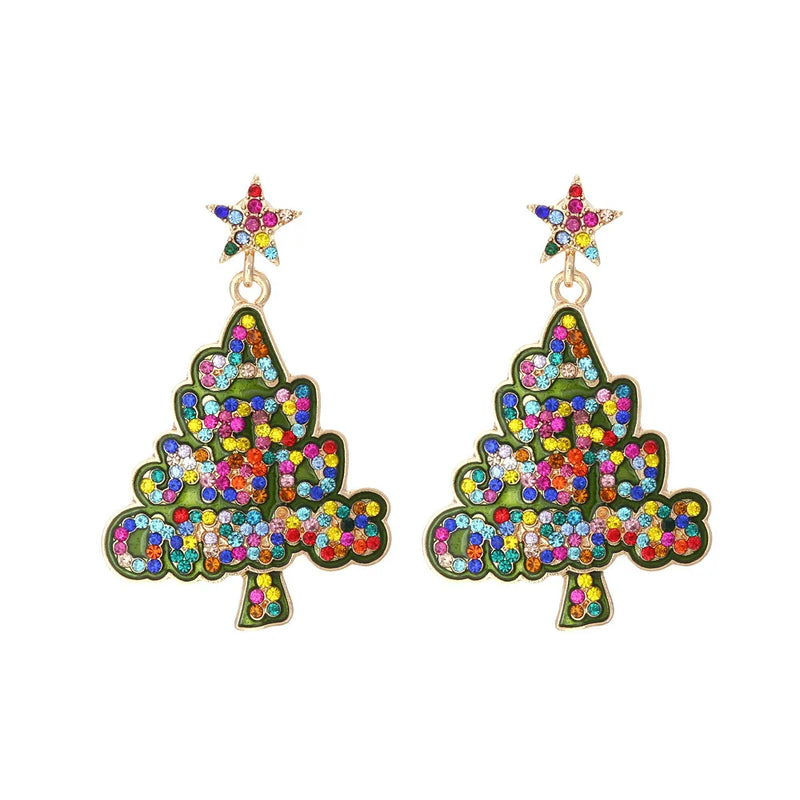 the MERRIMENT COLLECTION - Sweet Christmas Gingerbread Man Earrings New Year Gifts