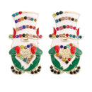 the MERRIMENT COLLECTION - Sweet Christmas Gingerbread Man Earrings New Year Gifts