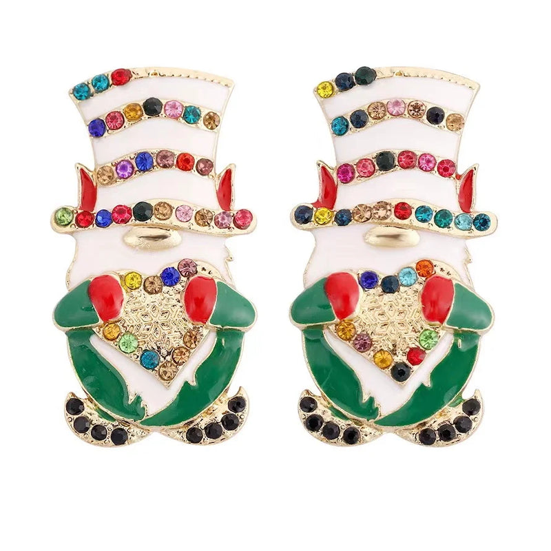 the MERRIMENT COLLECTION - Sweet Christmas Gingerbread Man Earrings New Year Gifts