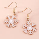 the JOLLY COLLECTION - Fashion Merry Christmas Wreath Circle Hoop Earrings New Year Party Festival Jewelry Gifts