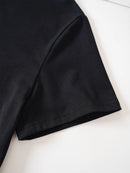 the CATS & COFFEE - Casual Crew Neck Short Sleeve T-shirt for Women