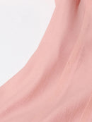 the COURTSY - Solid Spliced Button Slimming Dresses for Women, O-Neck Long Sleeve High Waist Patchwork Ruffles Dress