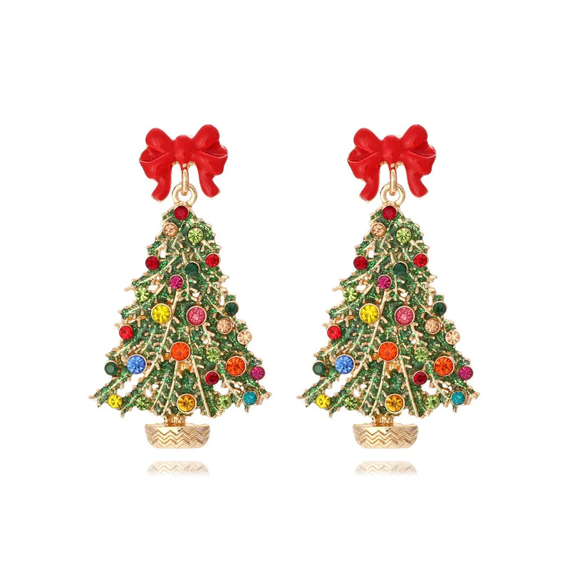 the MERRIMENT COLLECTION - Sweet Christmas Gingerbread Man Earrings New Year Gifts