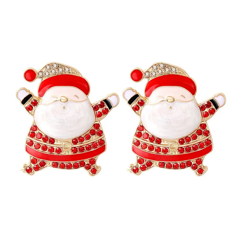 the MERRIMENT COLLECTION - Sweet Christmas Gingerbread Man Earrings New Year Gifts