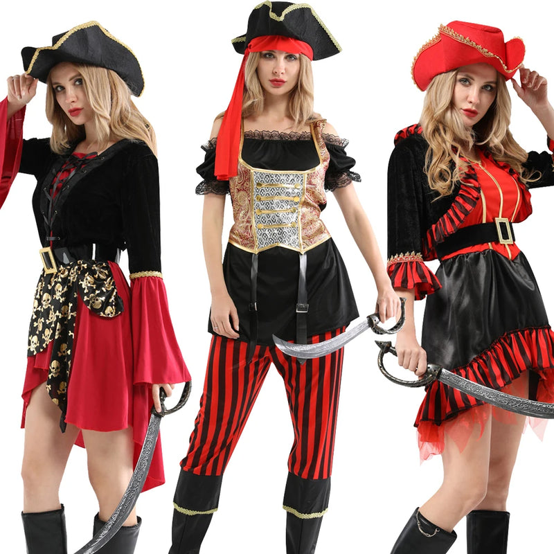 the PIRATE COLLECTION - Halloween Theme Women Fancy Dress