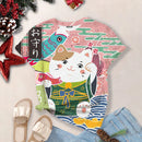 the LUCKY CAT - Lucky Cat Cartoon Print Fashion Casual Short Sleeve Oversized T-Shirts for Women