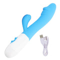 the G-SPOT - Strong G Spot Dildo Rabbit Vibrator Soft Silicone Pussy Massager Rechargeable Vagina Clitoris Stimulator Adult Sex Toy for Woman