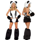 the PARTY ANIMAL - Deluxe Plush Monster Animal Costume for Adult Leopard Fox Cat Girl Cosplay Costume Halloween Costumes Fancy Party Dress