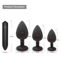 the DIAMOND - S/M/L Anal Plug Butt Vibrator Women/Men Soft Silicone Round Shaped Erotic Bullet Anal plug Bullet Gay Sex Toys for Adults