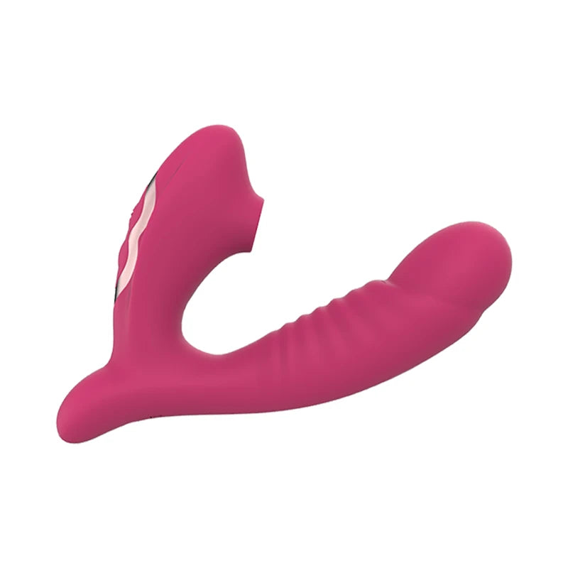 the ORAL PLEASURE - Sucking Vibration 2-in-1 Vibrator 10-Speed Oral Sex 10-Speed Vibration Clitoris Stimulation Vaginal Massage Female Sex Toy