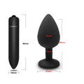 the DIAMOND - S/M/L Anal Plug Butt Vibrator Women/Men Soft Silicone Round Shaped Erotic Bullet Anal plug Bullet Gay Sex Toys for Adults